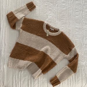 Teddy Striped Pullover Sweater
